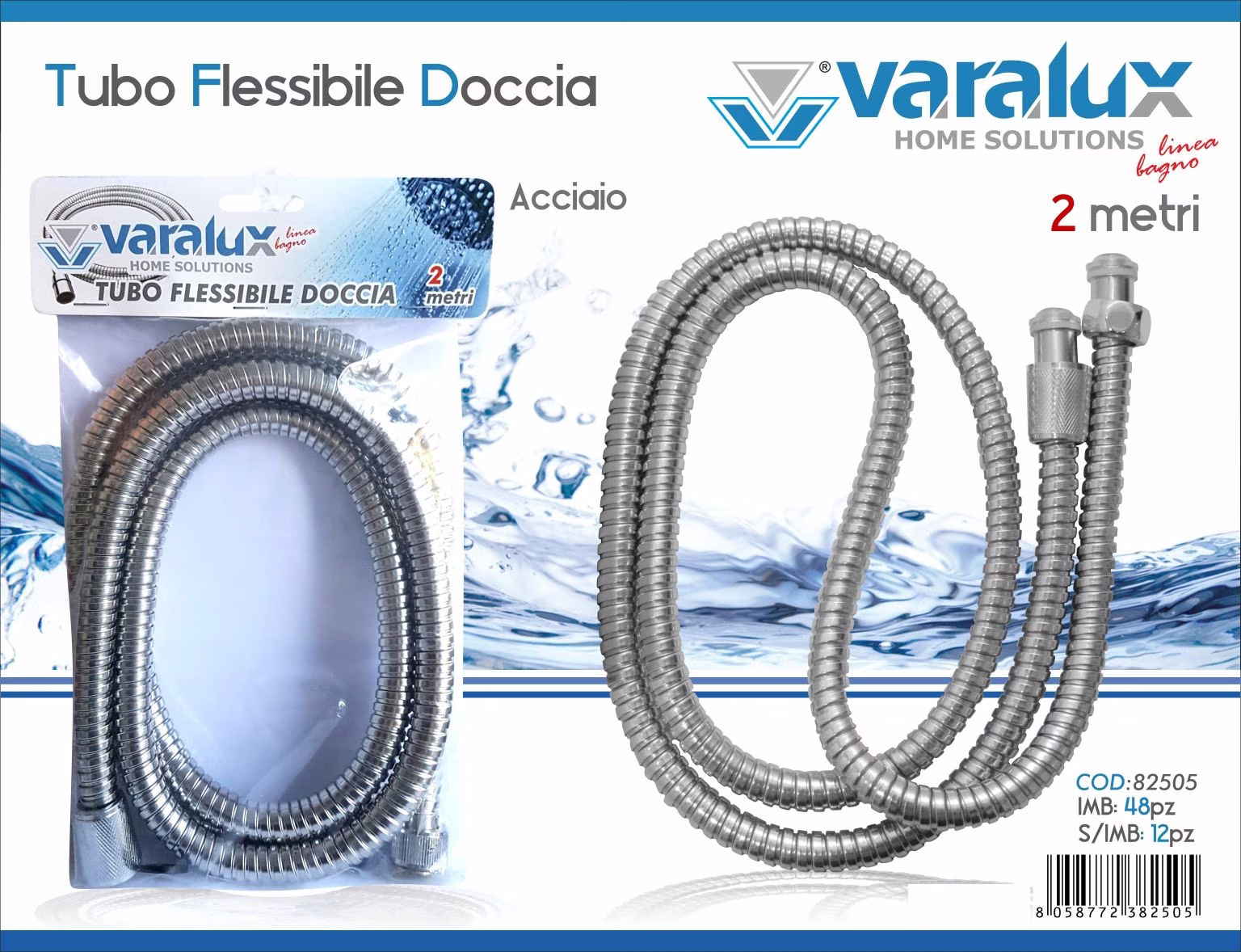 Tubo flessibile doccia 2mt BUSTA